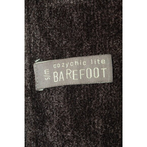 Barefoot Dreams Brown Draped Open Front Soft Cardigan Cozy Chic Lite Size S/M - Picture 8 of 12